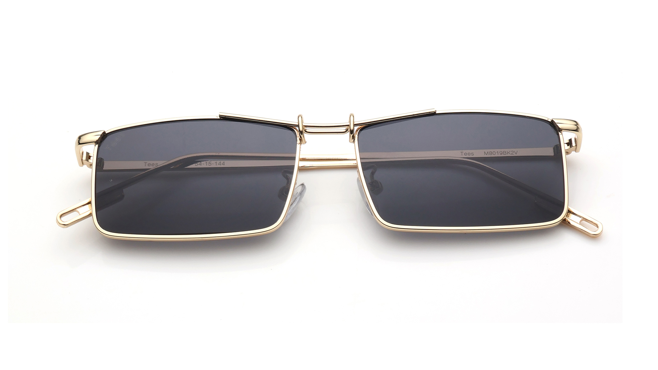 Image 6 of Black Rectangle Sunglasses for Men and Women from Tees By Fastrack Available at Titan Eye+