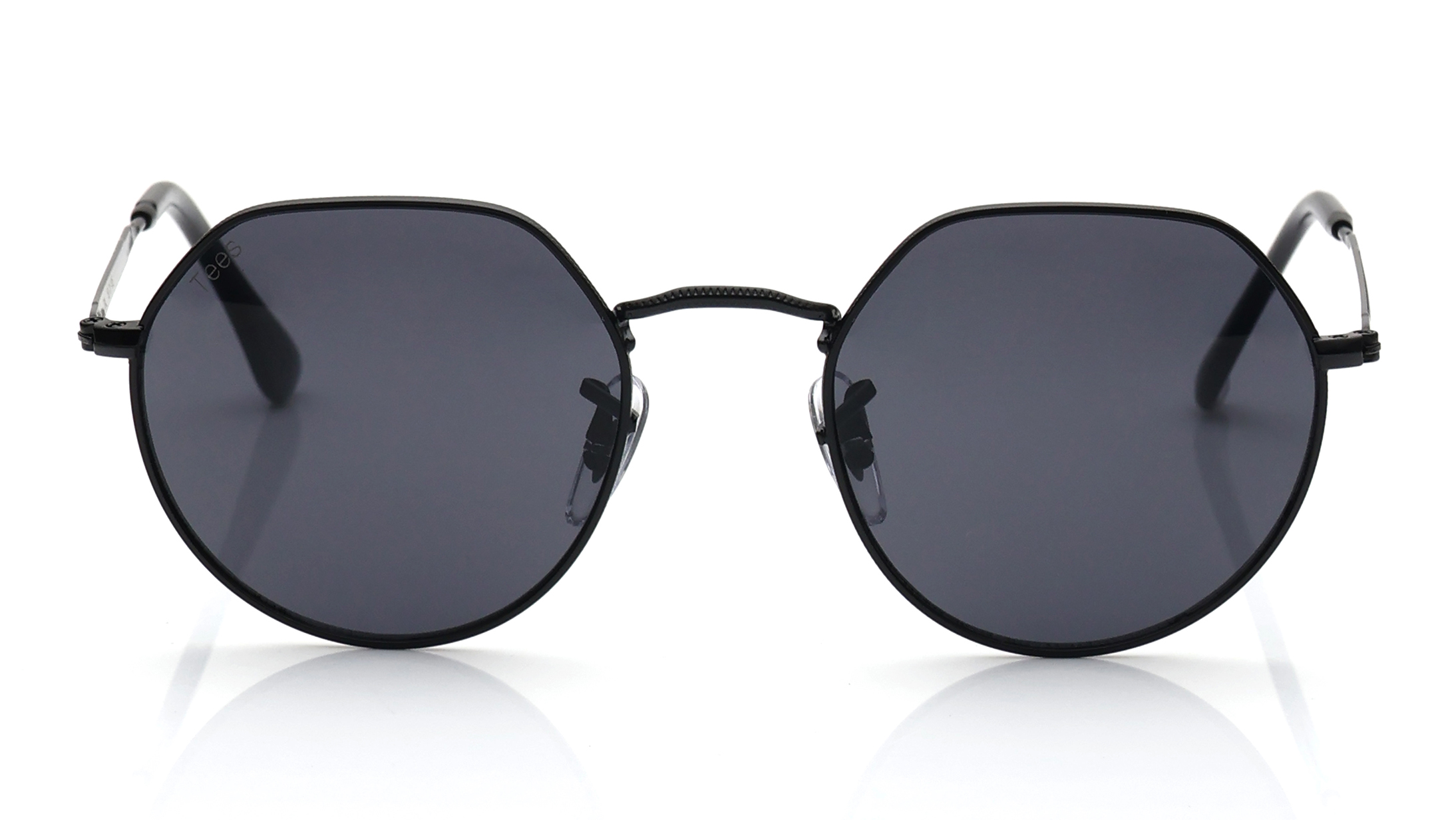 Image 1 of Black Round Sunglasses for Men and Women from Tees By Fastrack Available at Titan Eye+