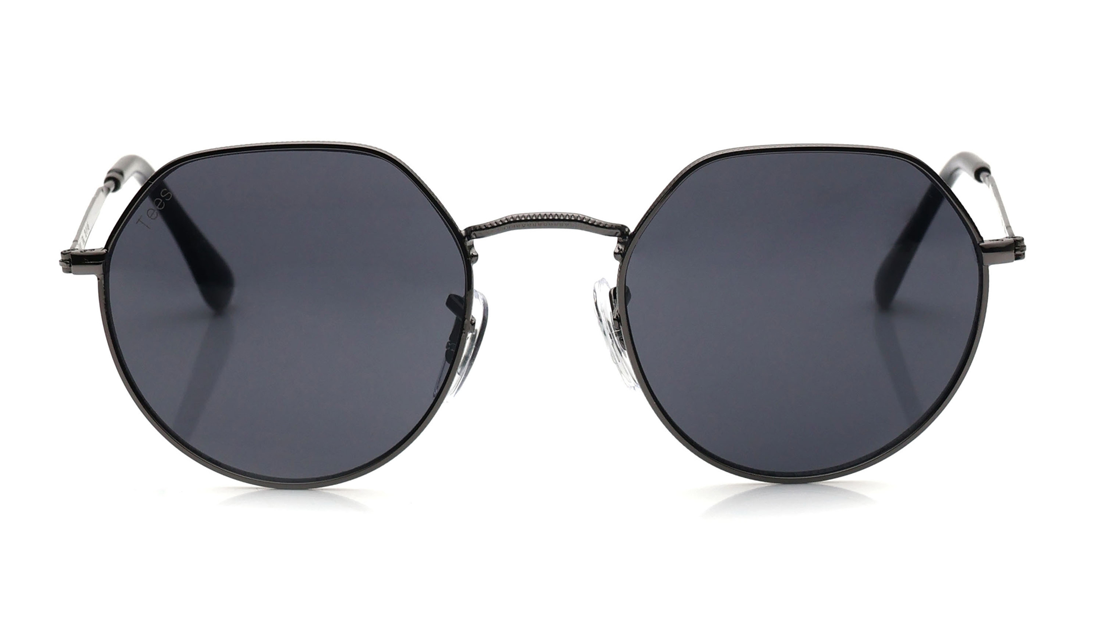 Image 1 of Black Round Sunglasses for Men and Women from Tees By Fastrack Available at Titan Eye+