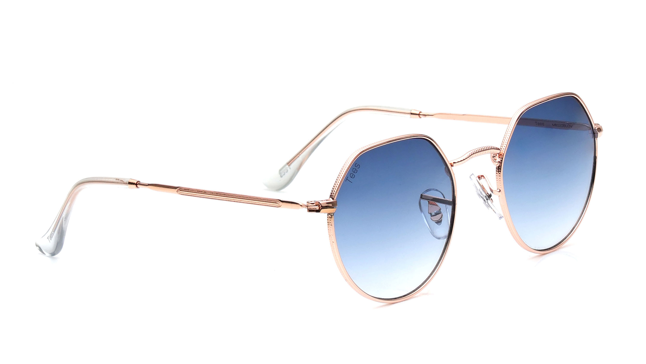 Blue Round Sunglasses for Men and Women