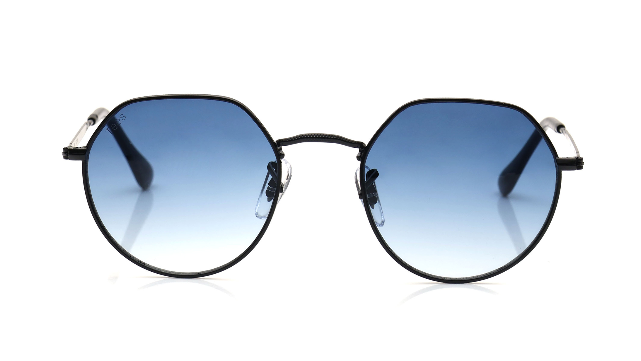 Image 1 of Blue Hexagon Sunglasses for Men and Women from Tees By Fastrack Available at Titan Eye+
