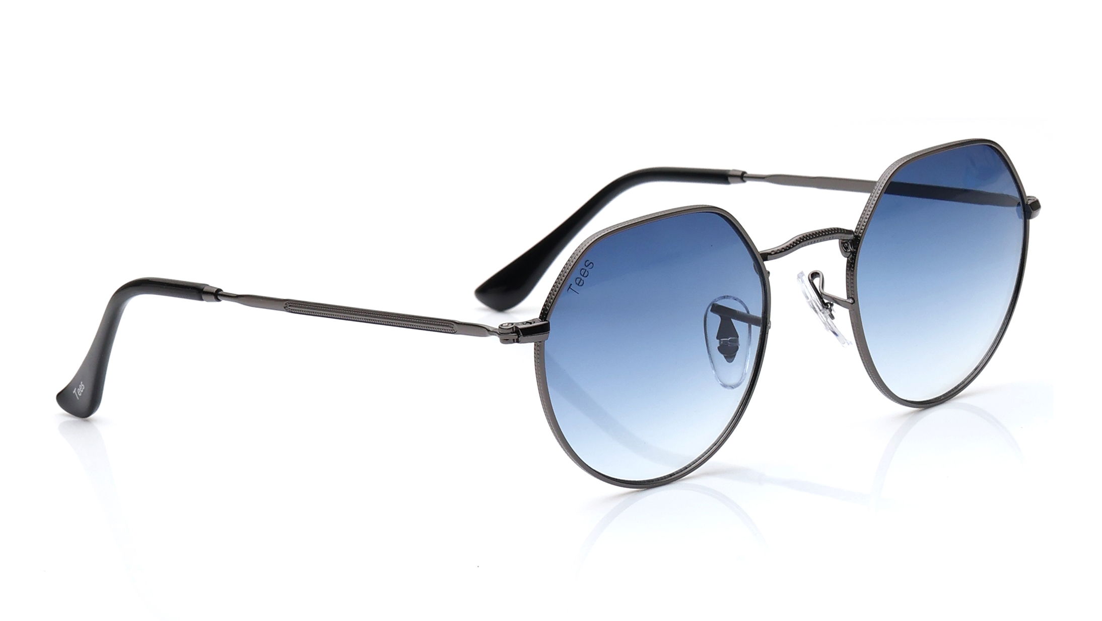 Blue Round Sunglasses for Men and Women