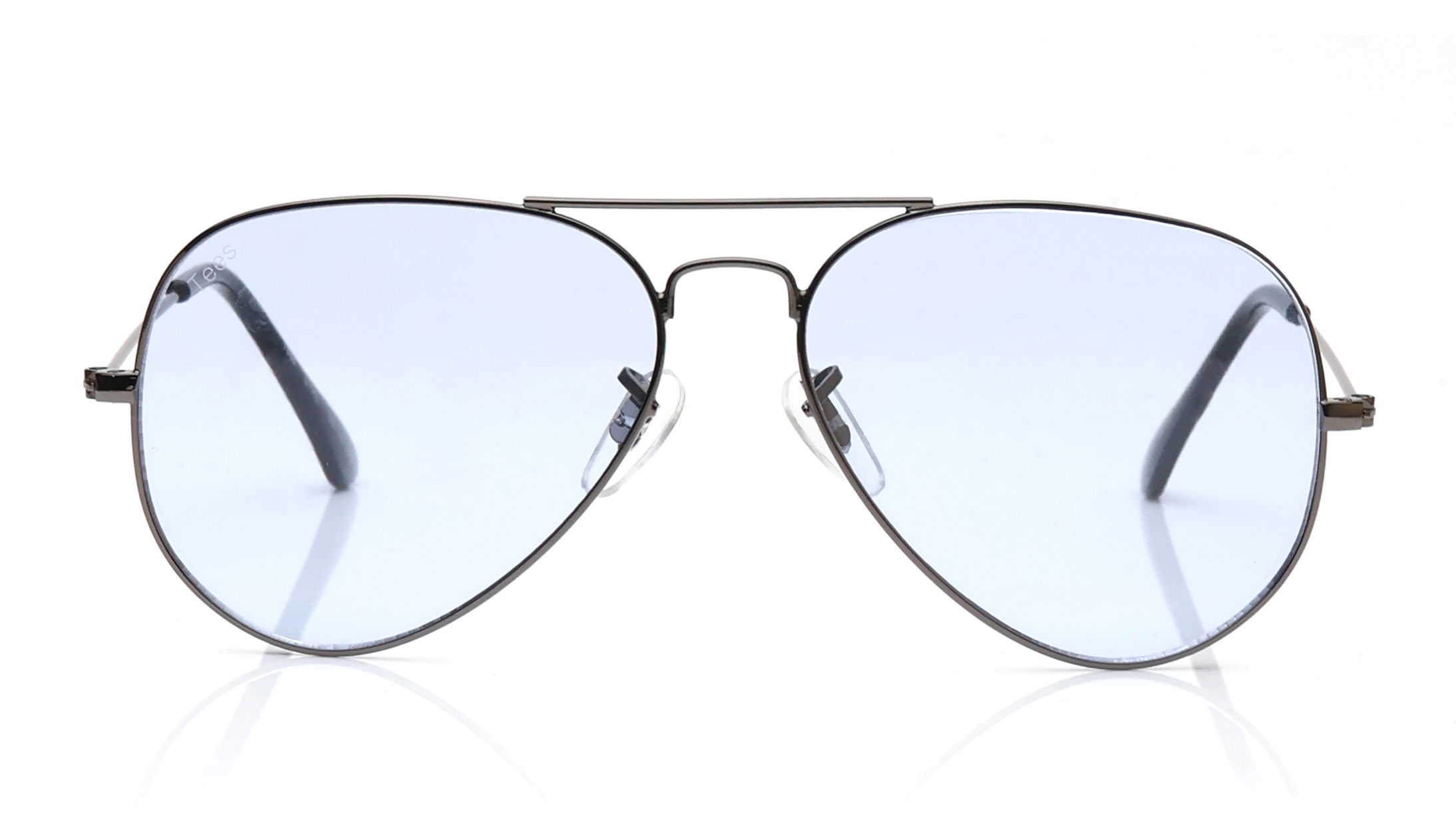 Image 1 of Blue Aviator Sunglasses for Men and Women from Tees By Fastrack Available at Titan Eye+