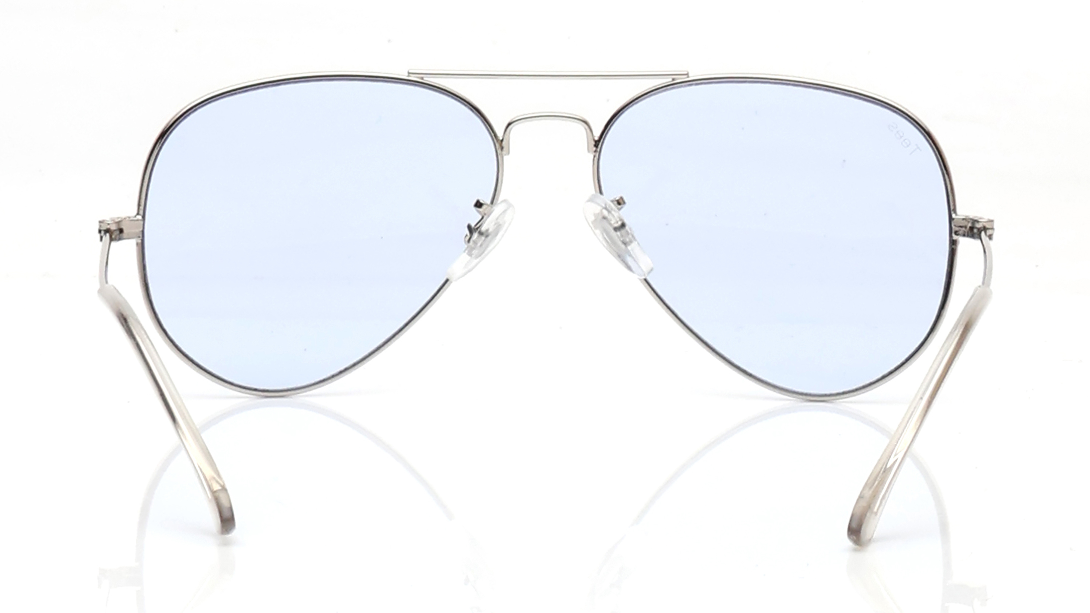 Image 4 of Blue Aviator Sunglasses for Men and Women from Tees By Fastrack Available at Titan Eye+