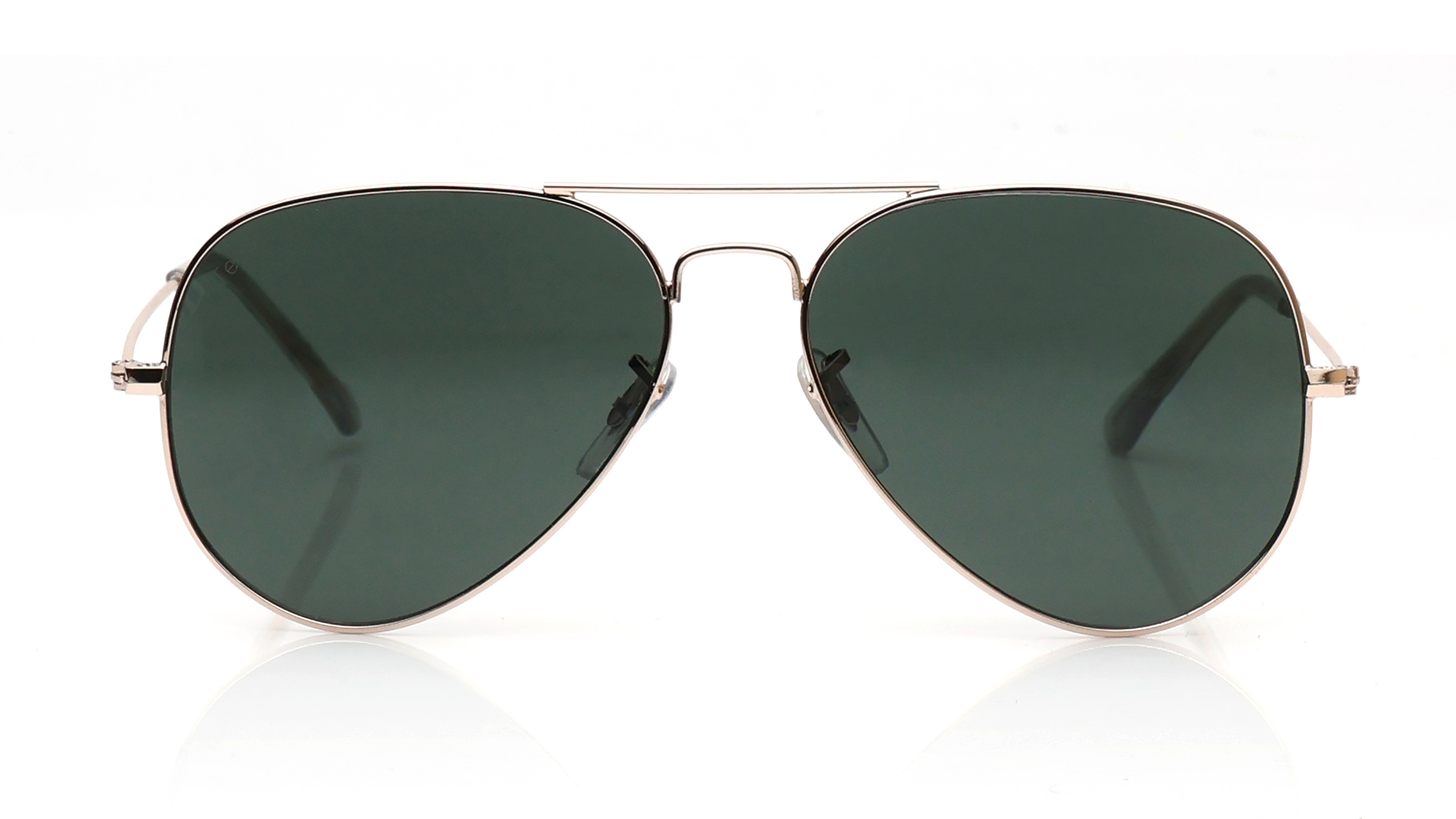 Image 1 of Green Aviator Sunglasses for Men and Women from Tees By Fastrack Available at Titan Eye+