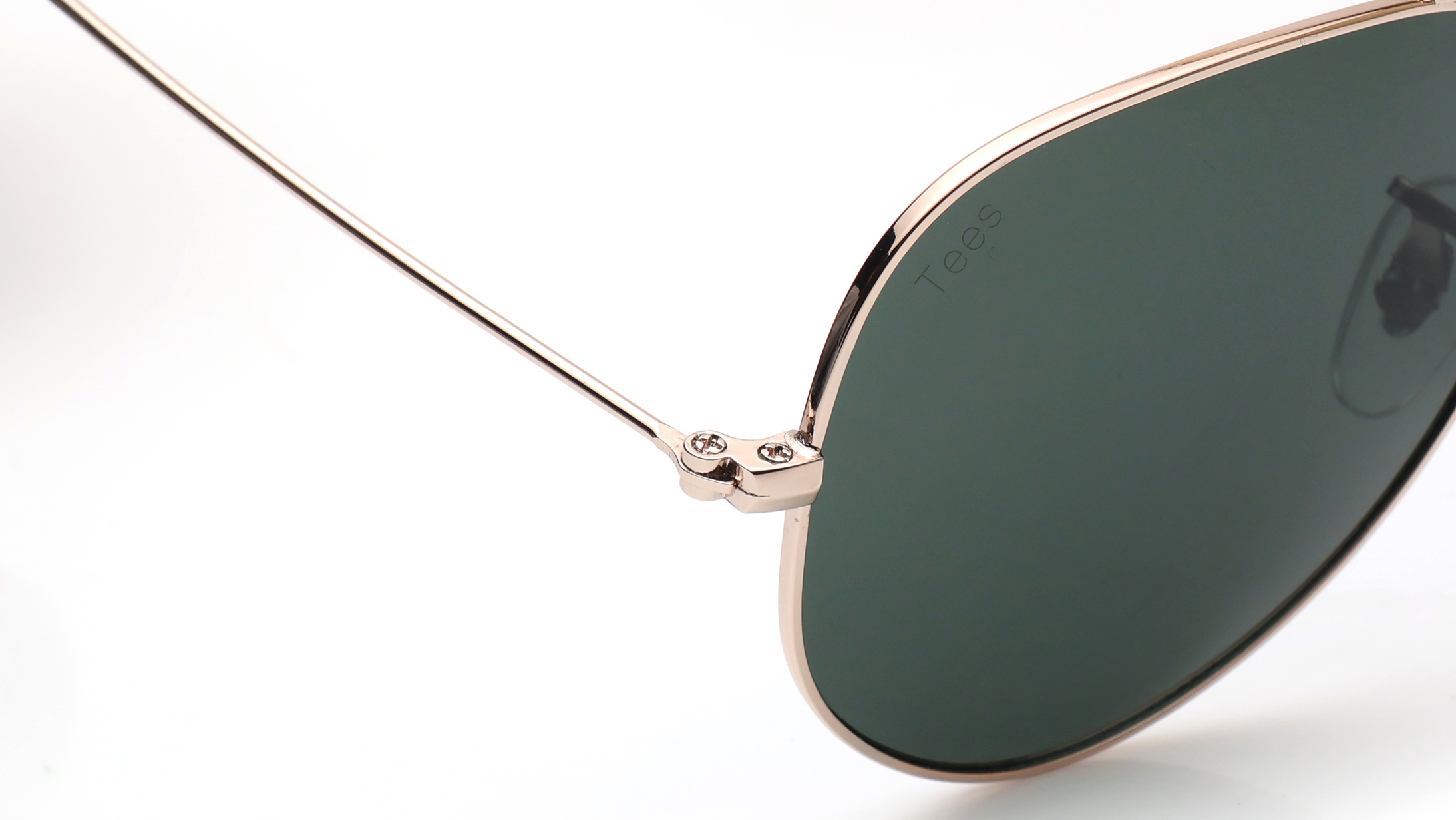 Image 5 of Green Aviator Sunglasses for Men and Women from Tees By Fastrack Available at Titan Eye+