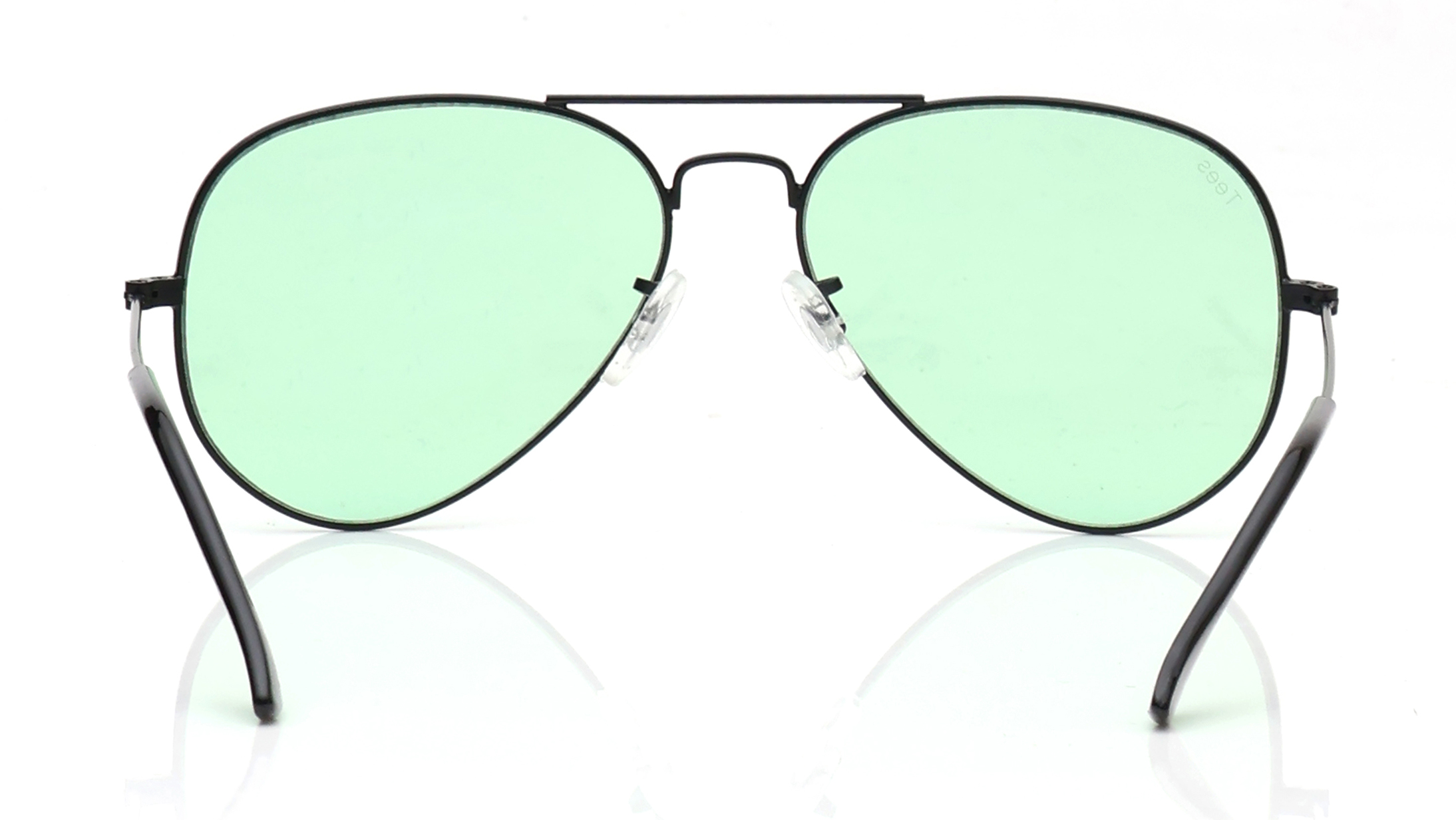 Image 4 of Green Aviator Sunglasses for Men and Women from Tees By Fastrack Available at Titan Eye+
