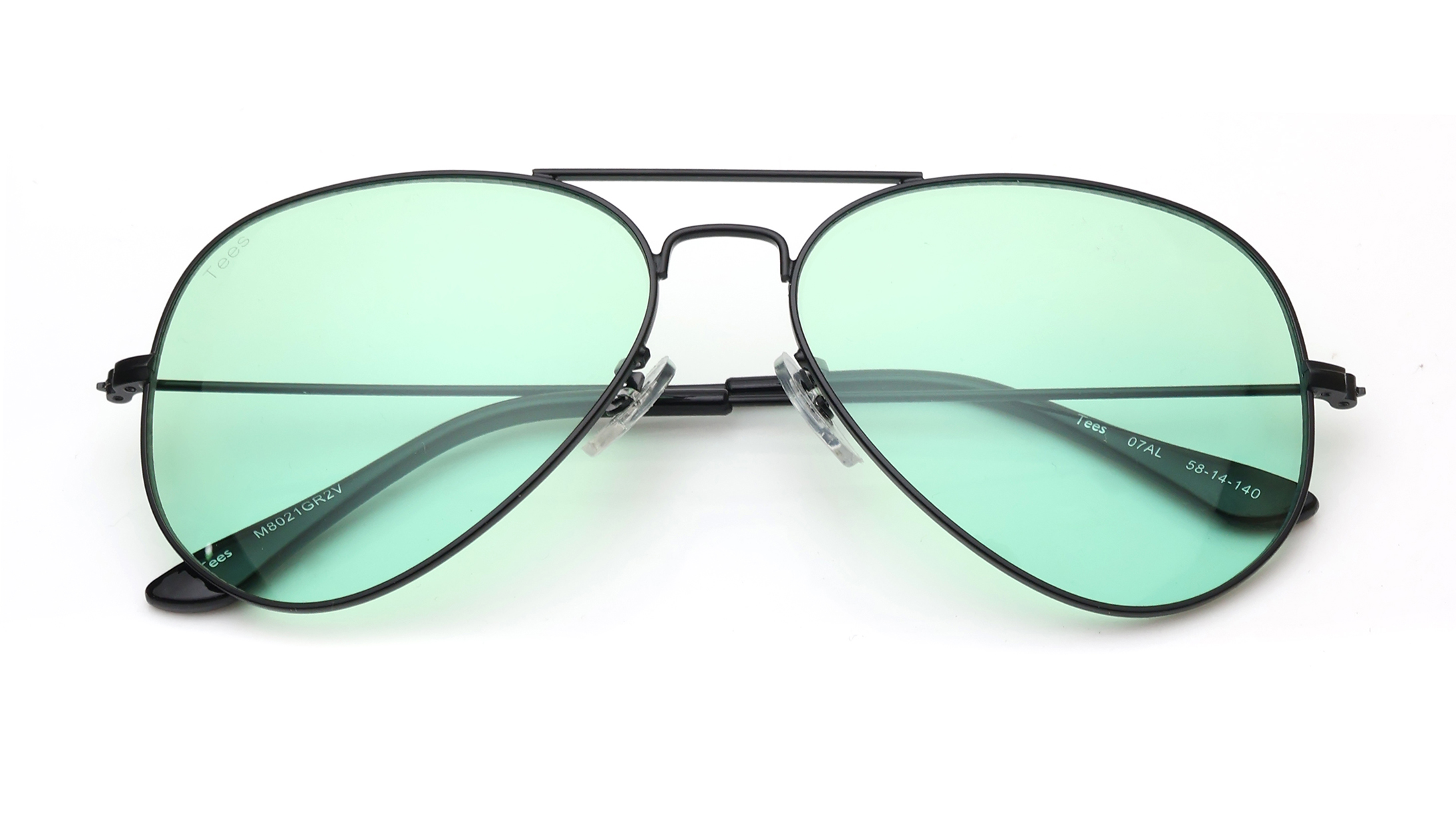 Image 6 of Green Aviator Sunglasses for Men and Women from Tees By Fastrack Available at Titan Eye+