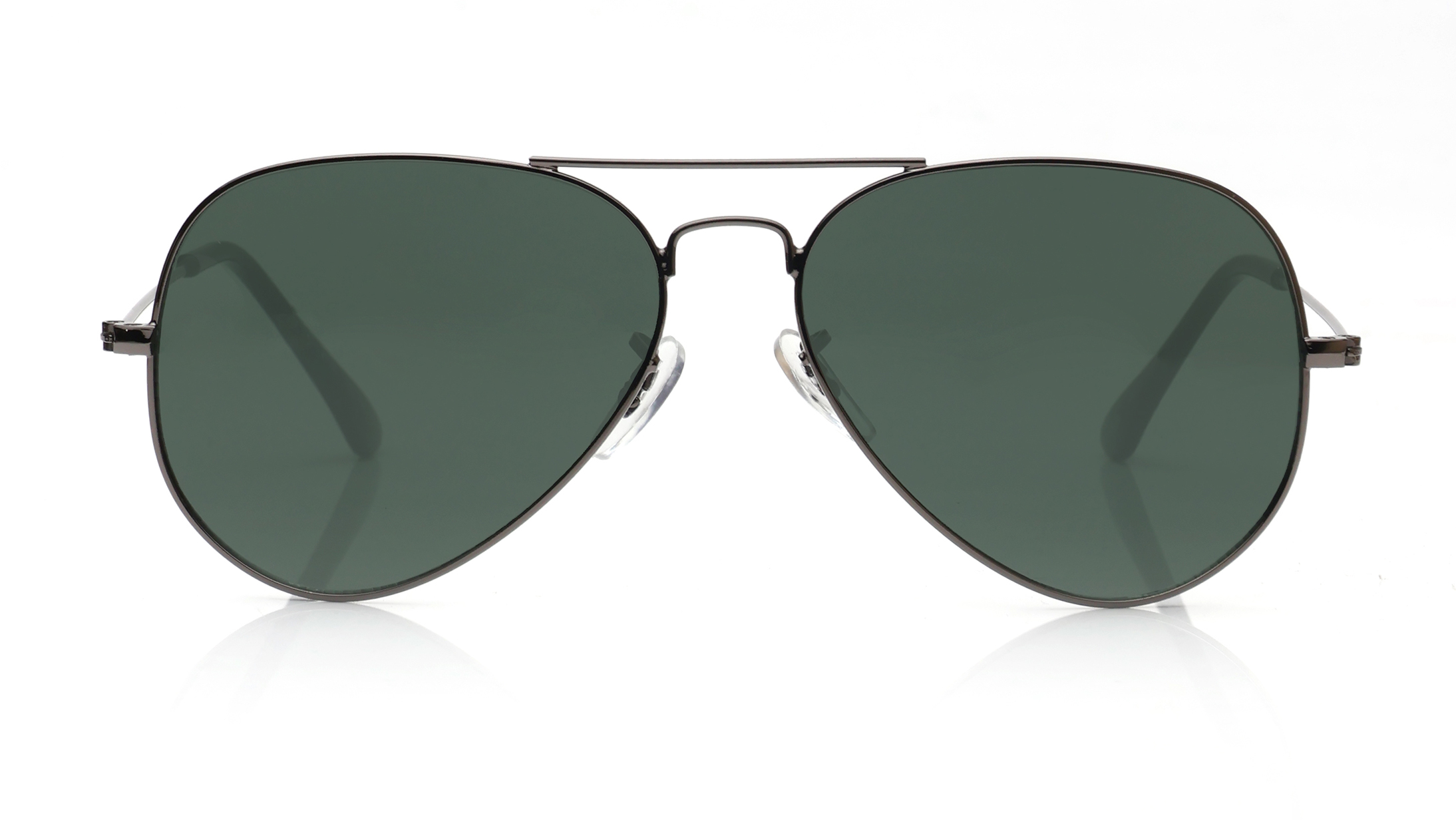 Image 1 of Green Aviator Sunglasses for Men and Women from Tees By Fastrack Available at Titan Eye+