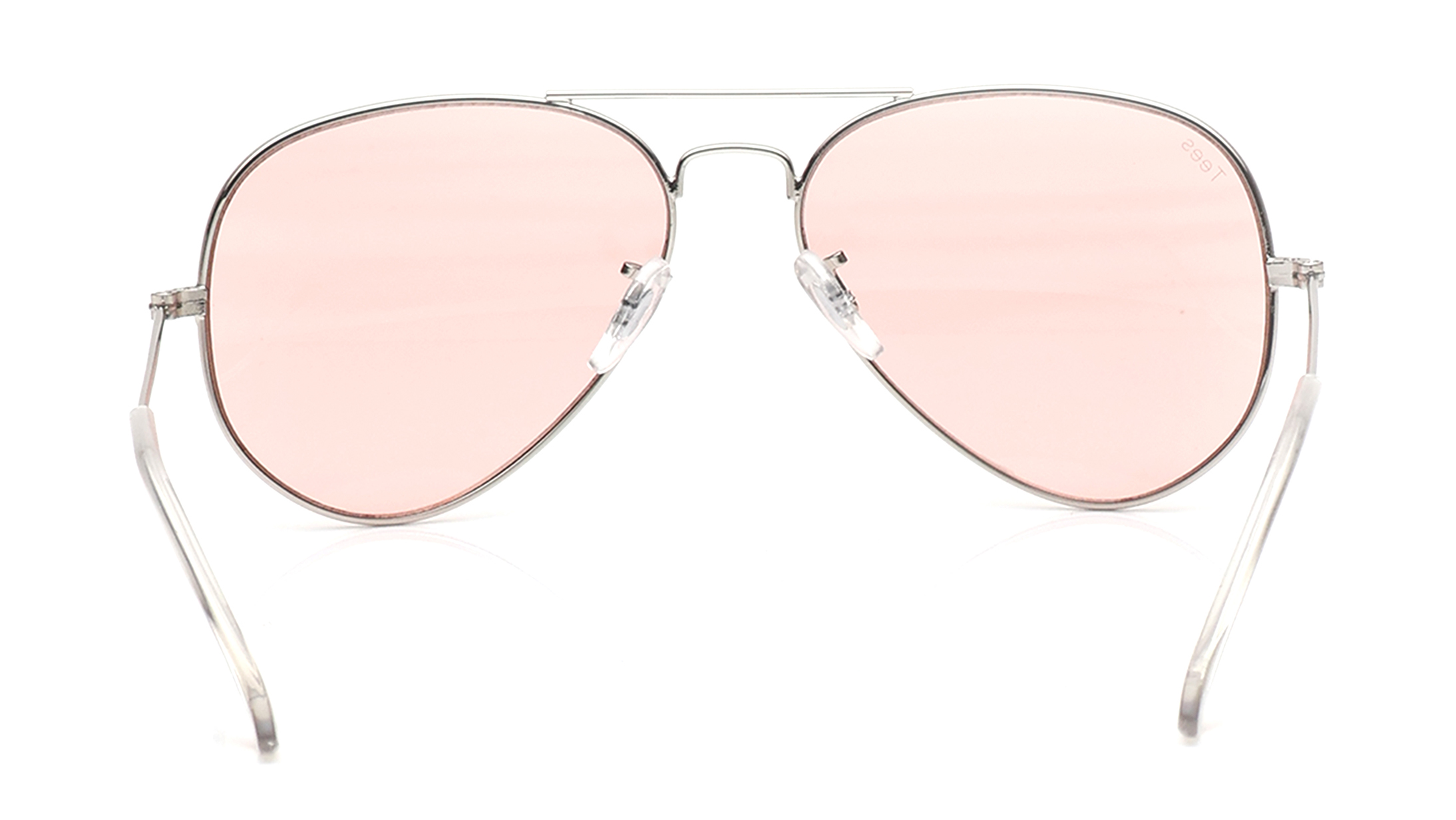 Image 4 of Pink Aviator Sunglasses for Men and Women from Tees By Fastrack Available at Titan Eye+