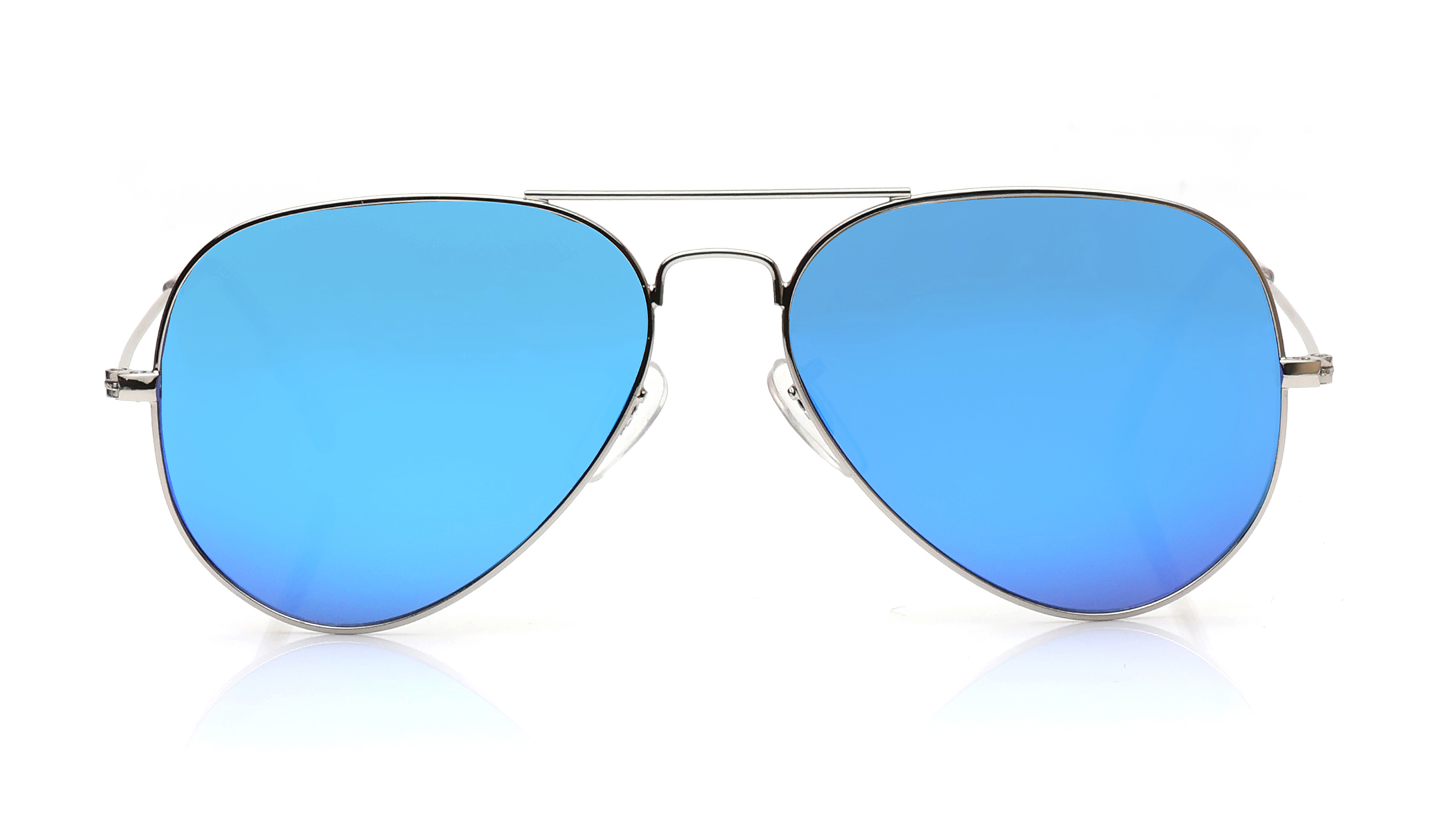 Image 1 of Blue Aviator Sunglasses for Men and Women from Tees By Fastrack Available at Titan Eye+