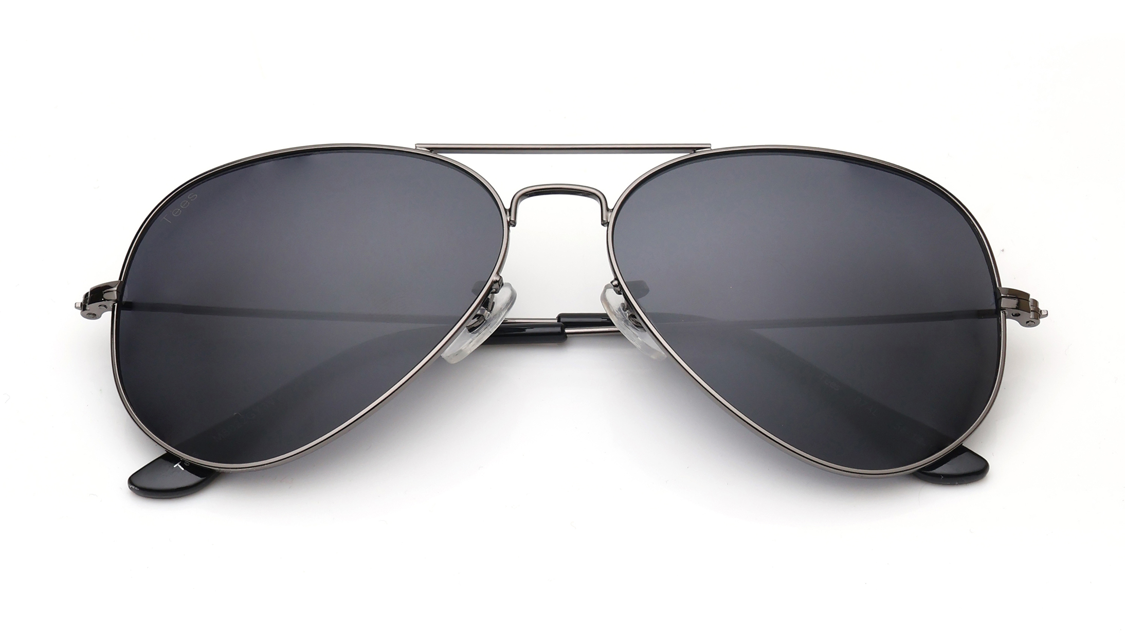 Image 6 of Grey Aviator Sunglasses for Men and Women from Tees By Fastrack Available at Titan Eye+