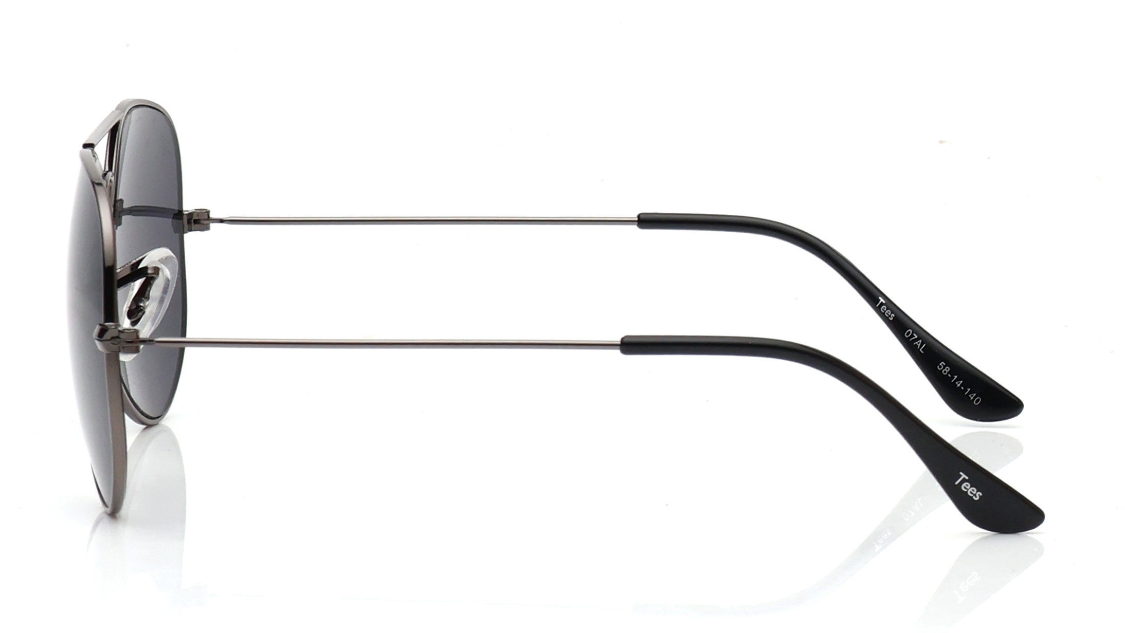 Image 7 of Grey Aviator Sunglasses for Men and Women from Tees By Fastrack Available at Titan Eye+