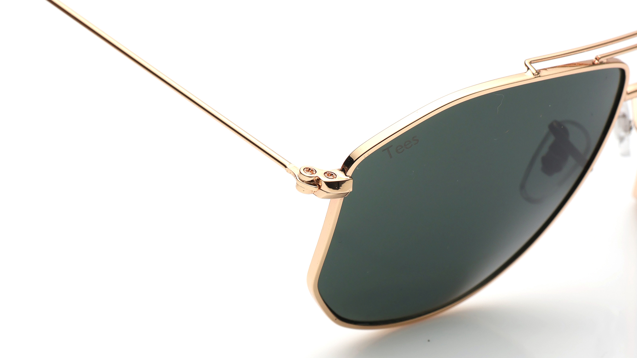 Image 5 of Green Aviator Sunglasses for Men and Women from Tees By Fastrack Available at Titan Eye+