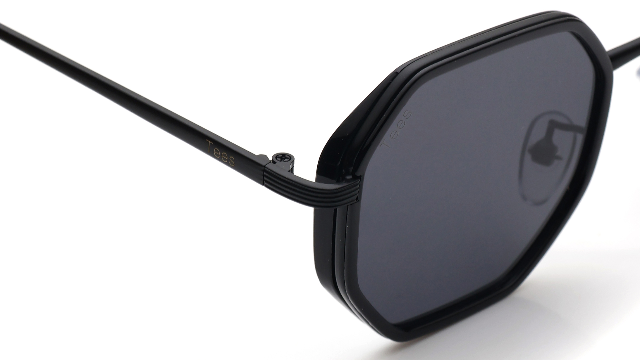 Image 5 of Grey Hexagon Sunglasses for Men and Women from Tees By Fastrack Available at Titan Eye+