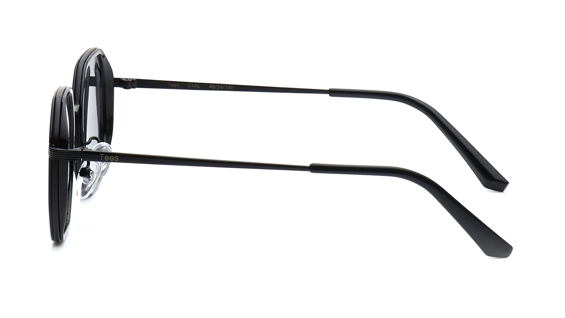 Image 7 of Grey Hexagon Sunglasses for Men and Women from Tees By Fastrack Available at Titan Eye+