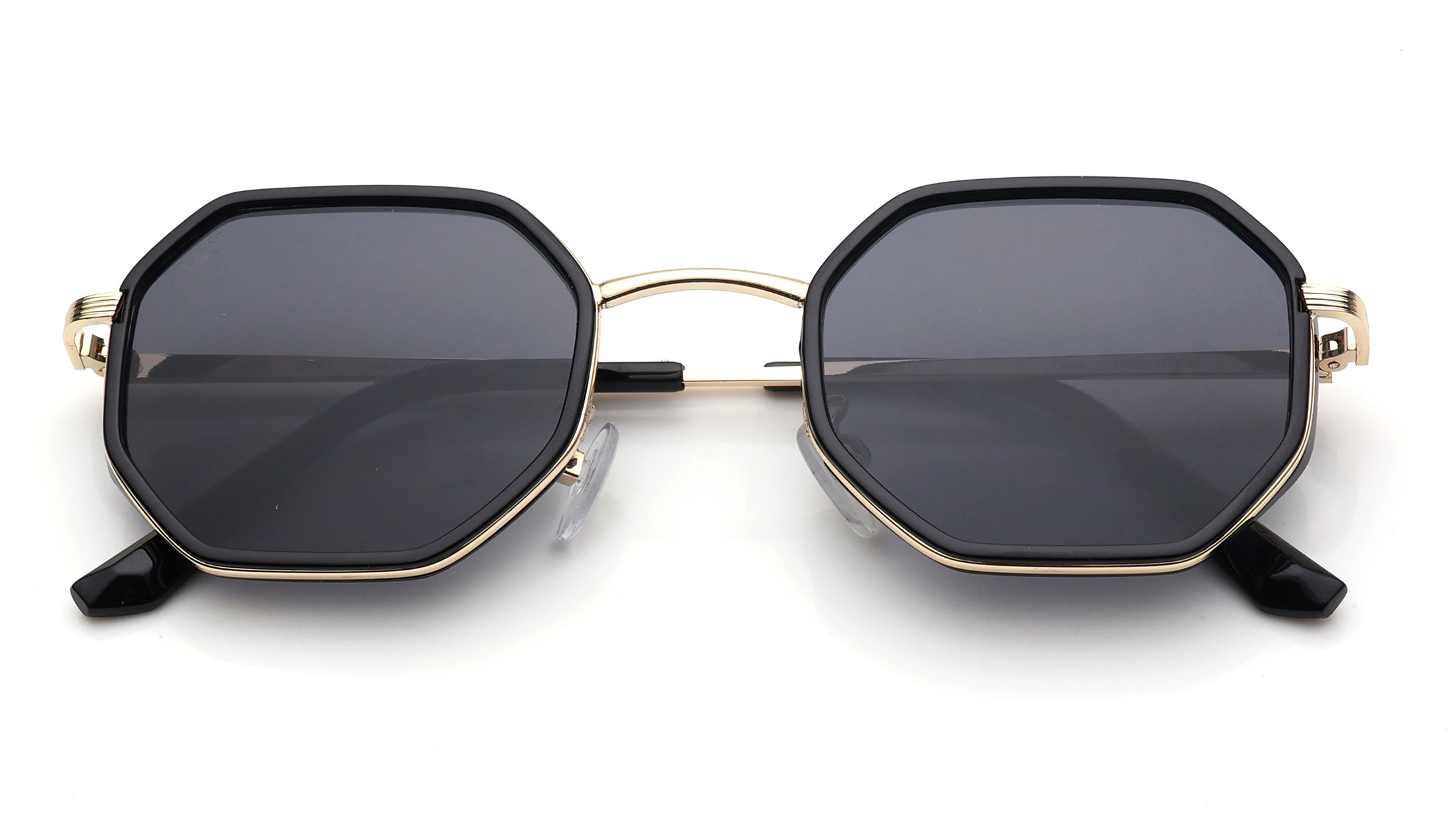 Image 6 of Grey Hexagon Sunglasses for Men and Women from Tees By Fastrack Available at Titan Eye+