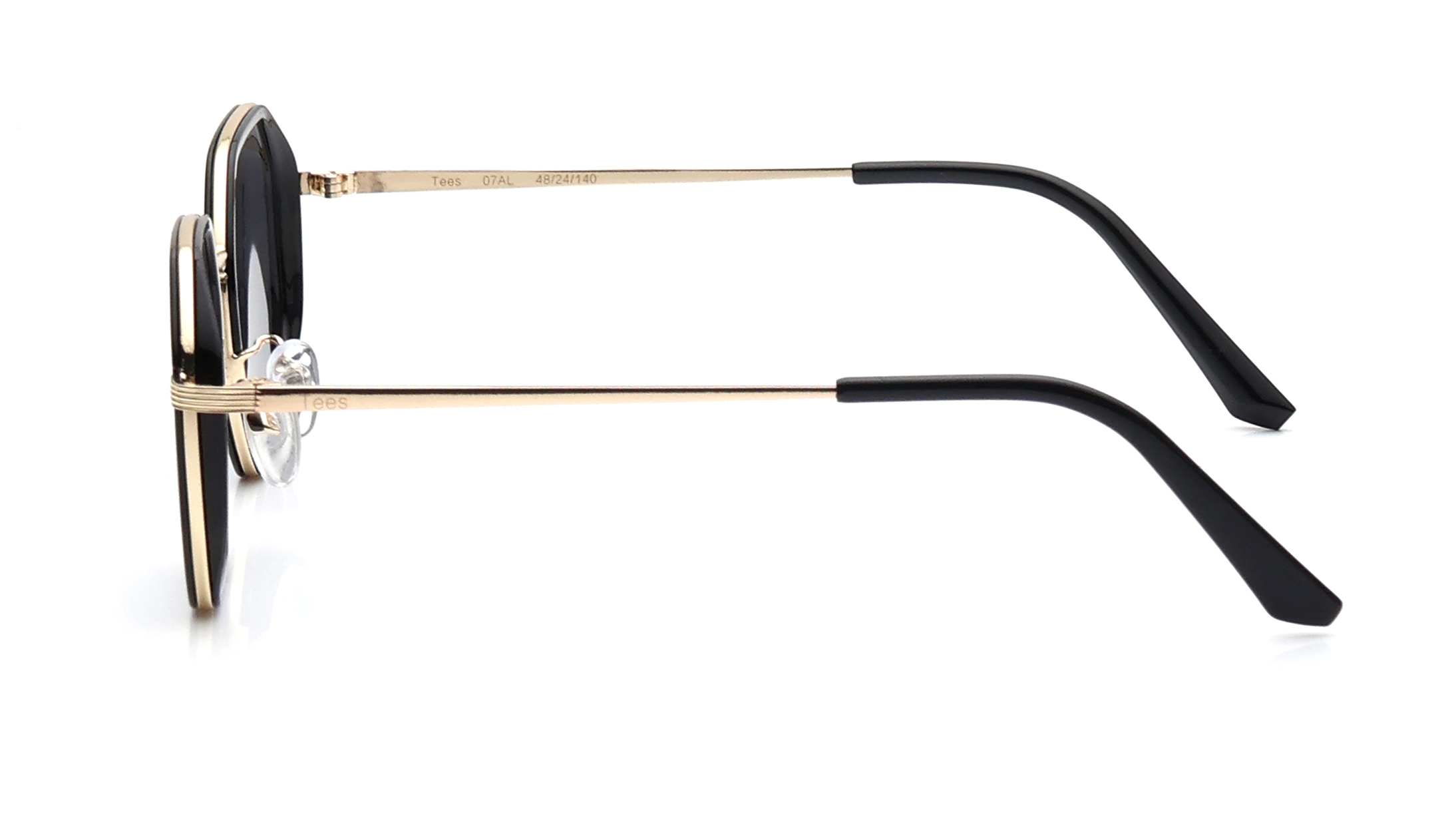 Image 7 of Grey Hexagon Sunglasses for Men and Women from Tees By Fastrack Available at Titan Eye+