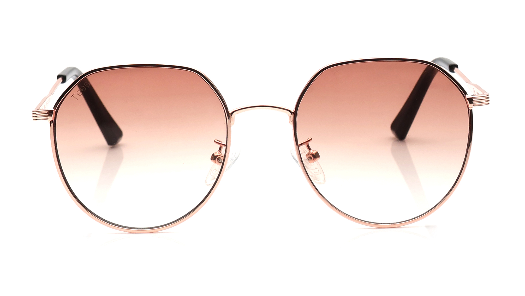 Image 1 of Brown Round Sunglasses for Men and Women from Tees By Fastrack Available at Titan Eye+