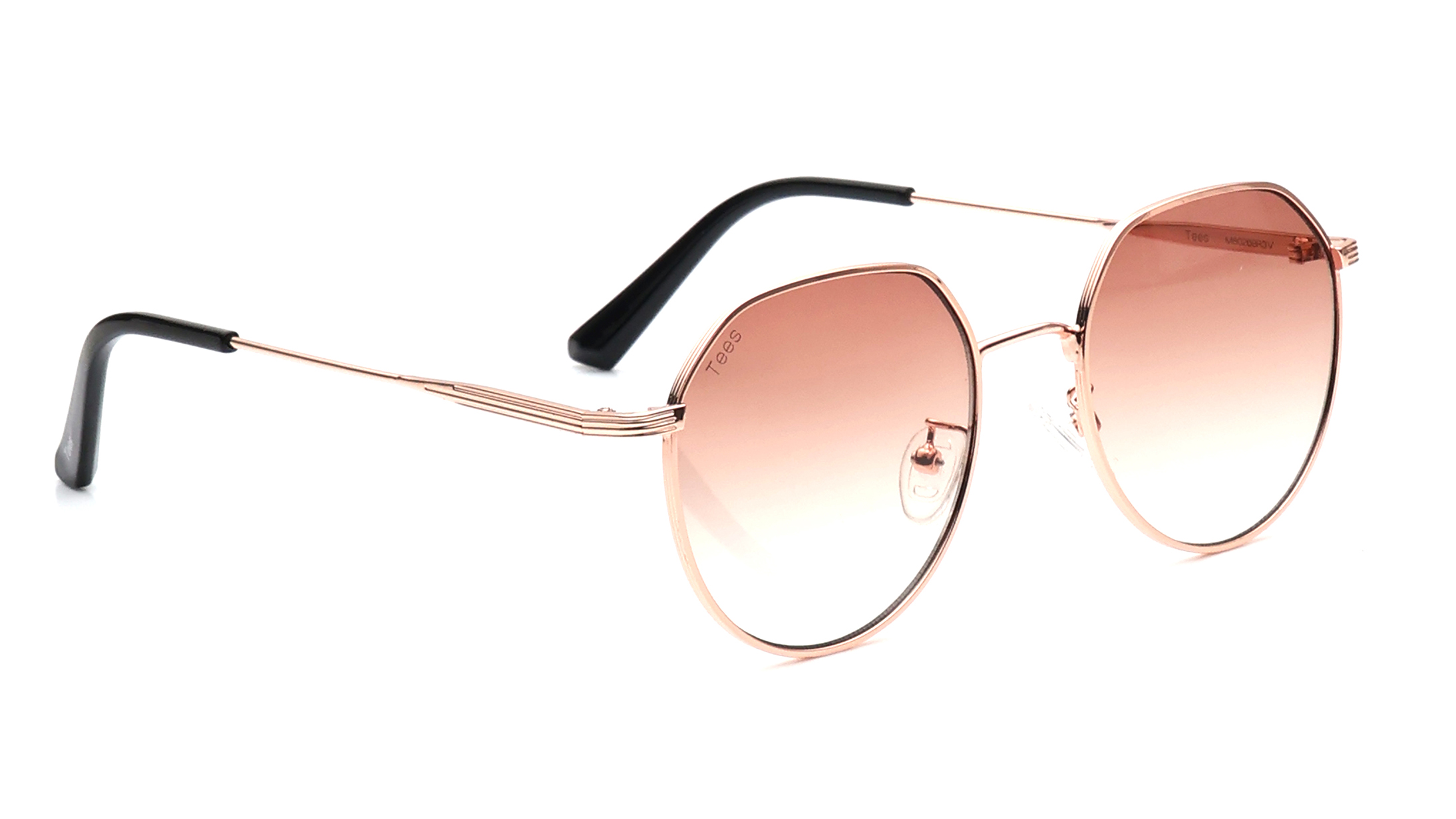 Brown Round Sunglasses for Men and Women