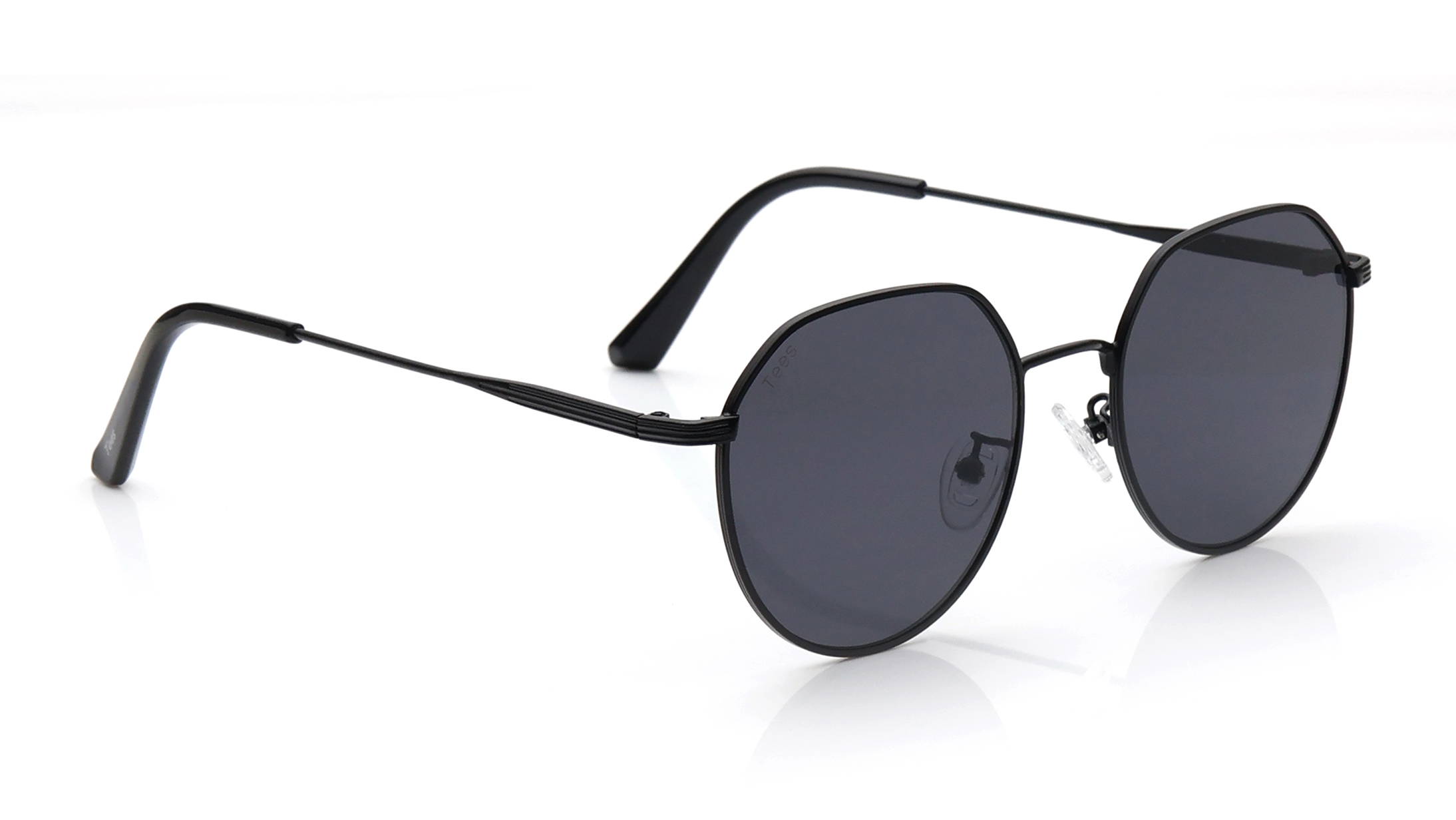Image 2 of Grey Round Sunglasses for Men and Women from Tees By Fastrack Available at Titan Eye+
