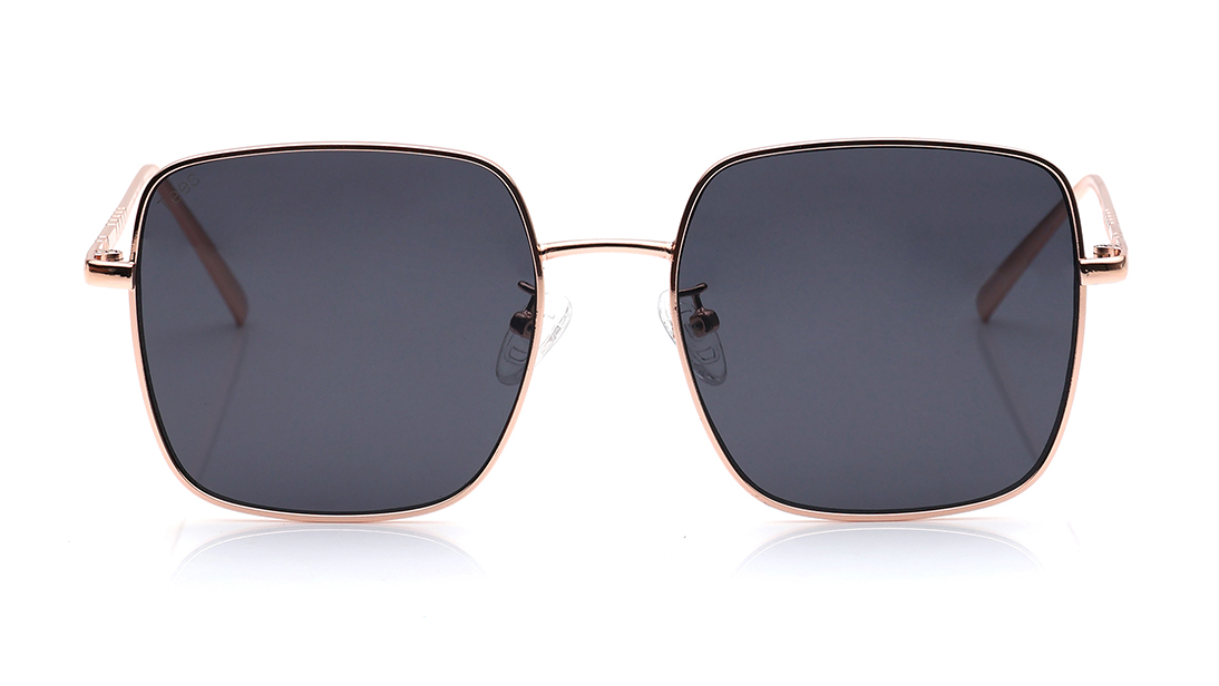 Image 1 of Grey Square Sunglasses for Men and Women from Tees By Fastrack Available at Titan Eye+