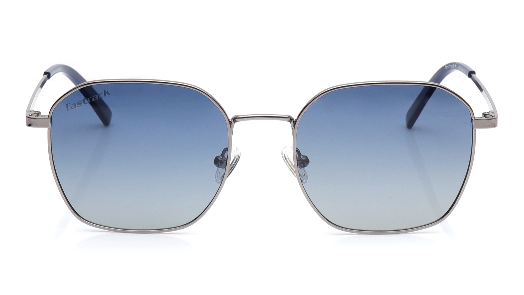 Image 1 of Blue Geometric Sunglasses for Men and Women from Fastrack Available at Titan Eye+