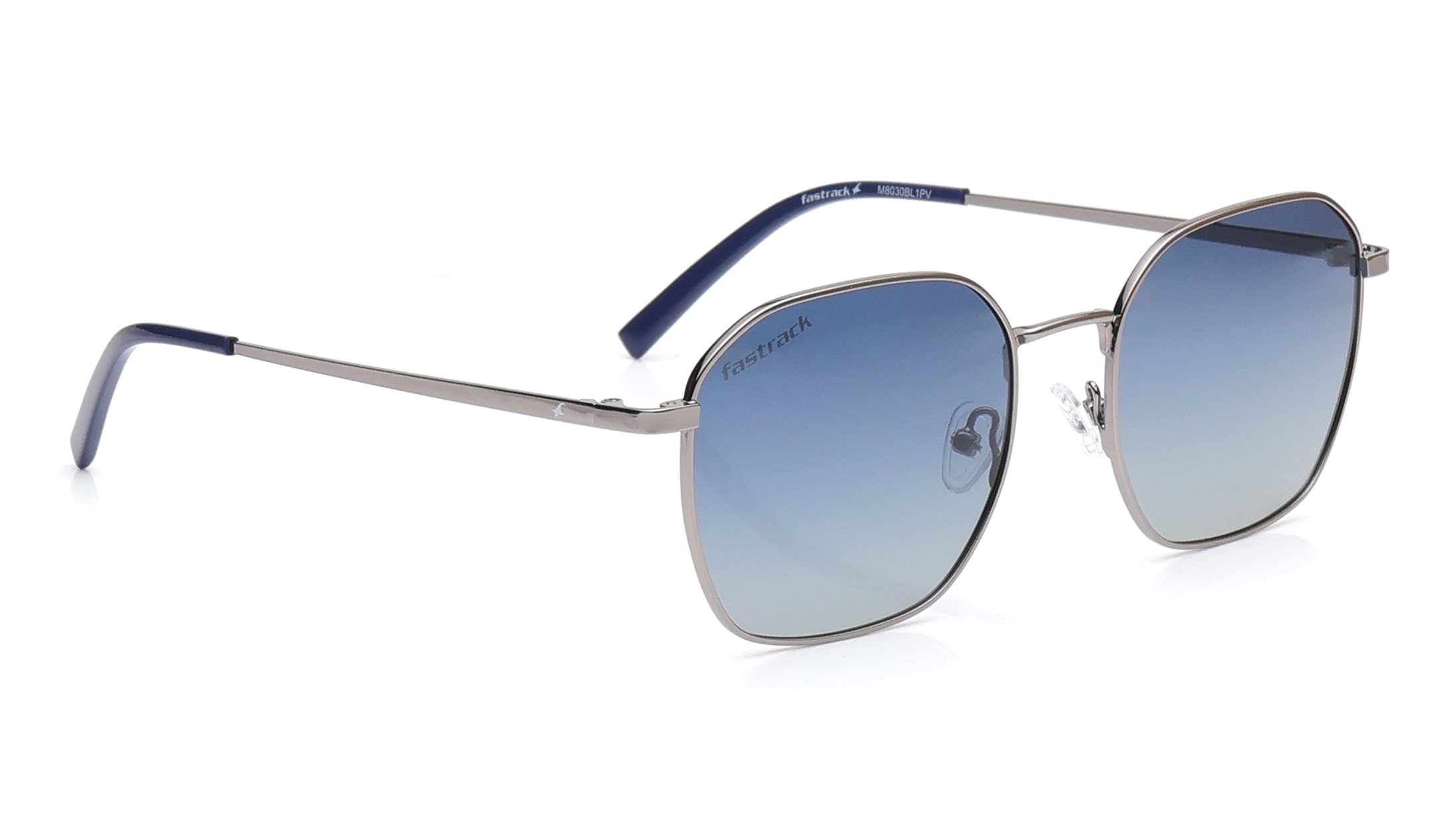 Blue Geometric Sunglasses for Men and Women from Fastrack