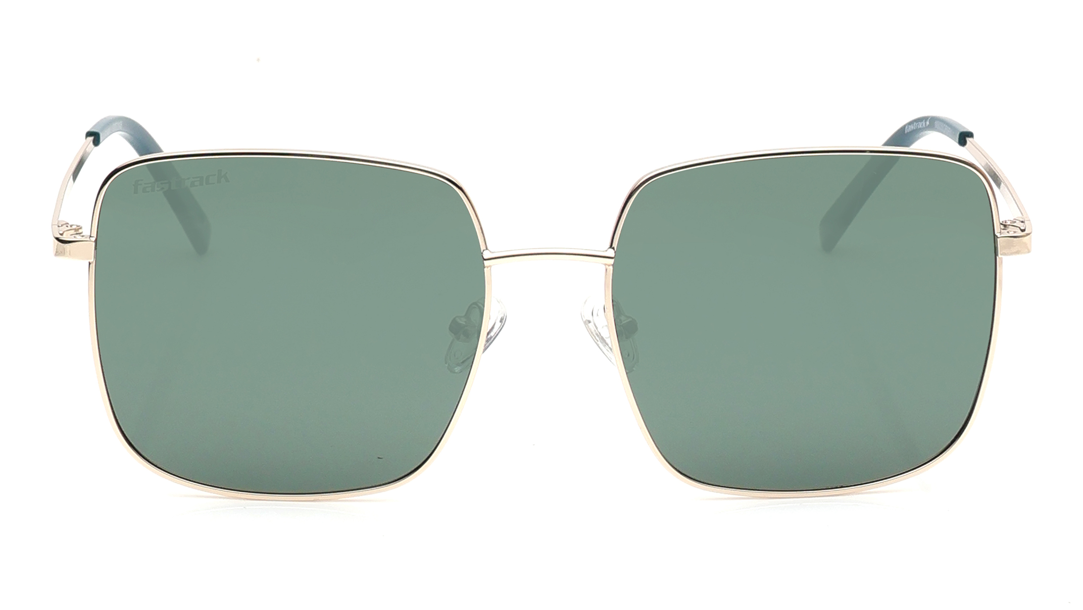 Image 1 of Green Geometric Sunglasses for Men and Women from Fastrack Available at Titan Eye+