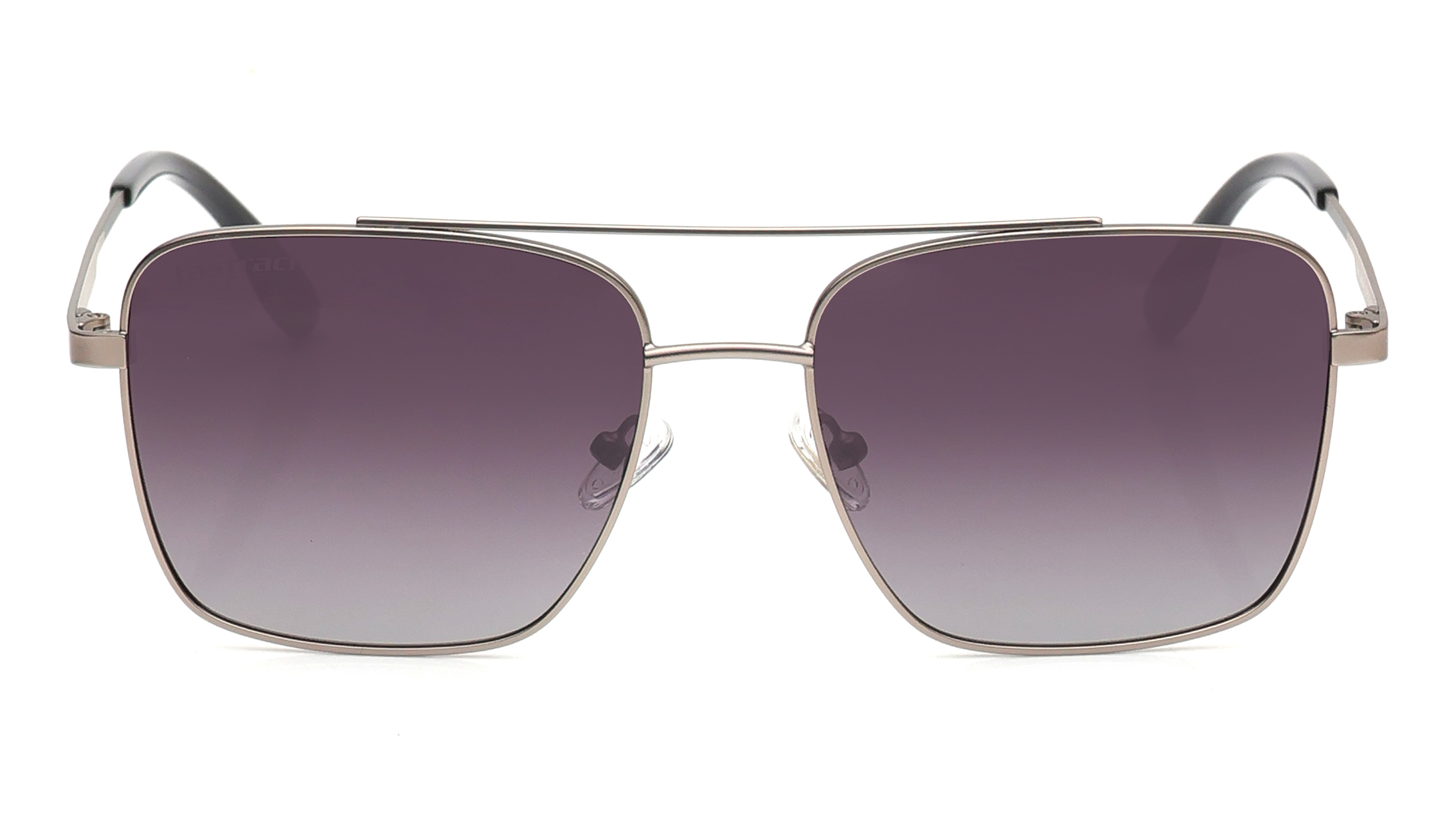 Image 1 of Grey Navigator Sunglasses for Men from Fastrack Available at Titan Eye+