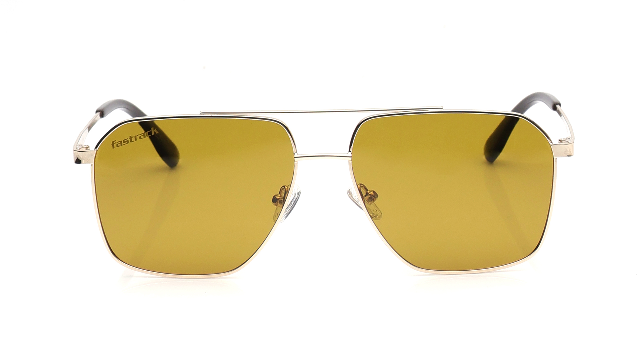 Image 1 of Brown Navigator Sunglasses for Men from Fastrack from Fastrack Available at Titan Eye+