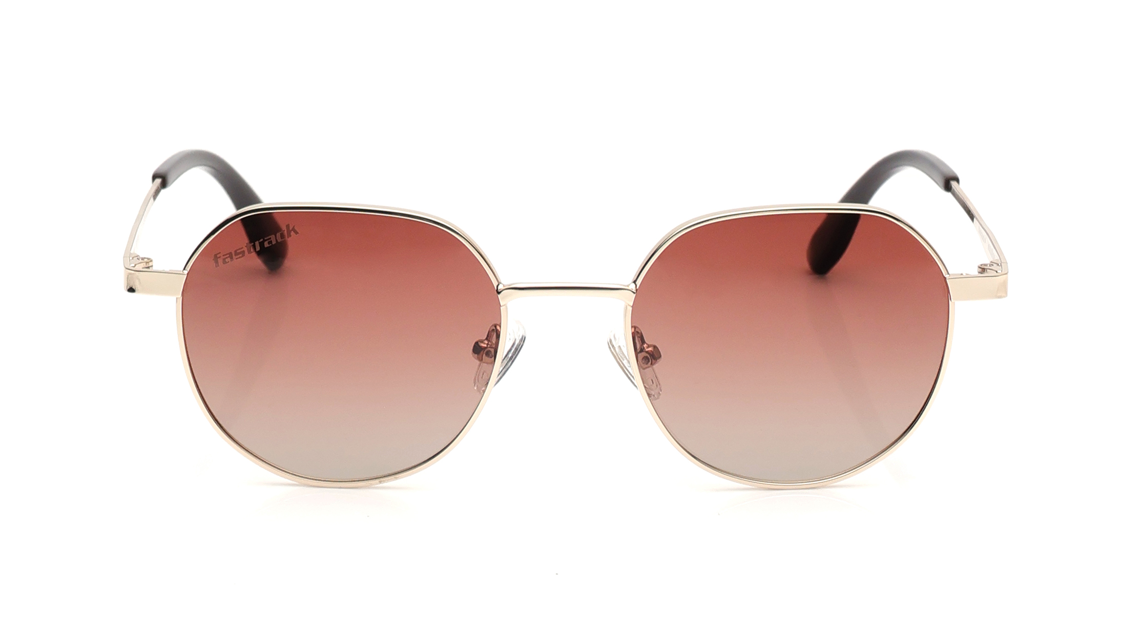 Image 1 of Brown Geometric Sunglasses for Men and Women from Fastrack Available at Titan Eye+