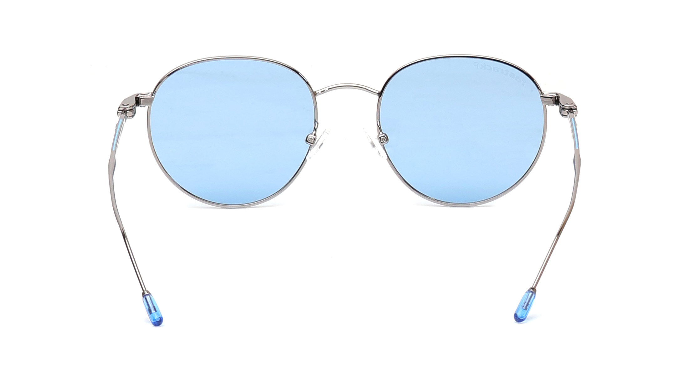 Blue Round Polarized Sunglasses for Men available online at Titan Eye+