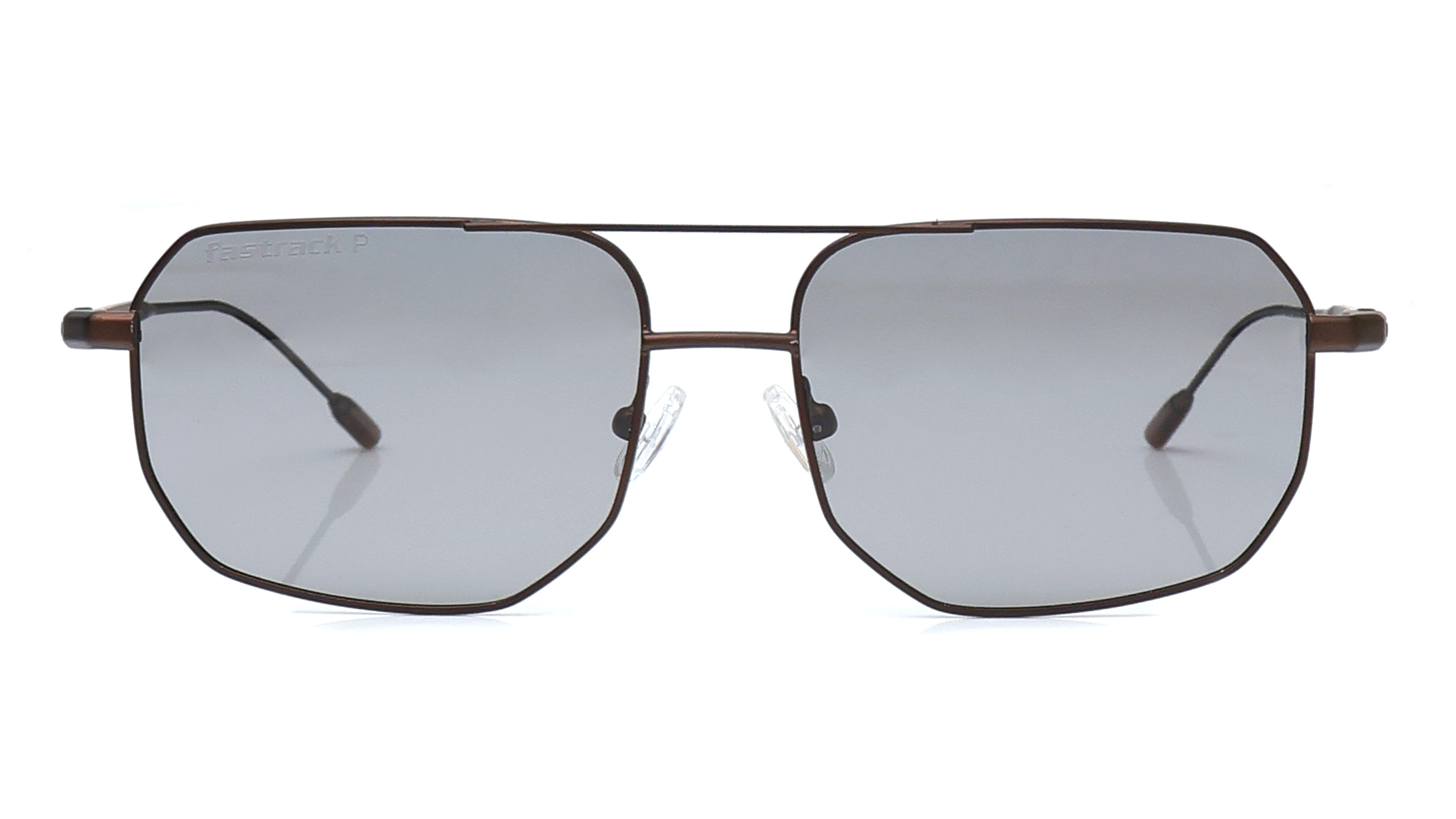 Image 1 of Grey Navigator Sunglasses for Men from Fastrack Available at Titan Eye+