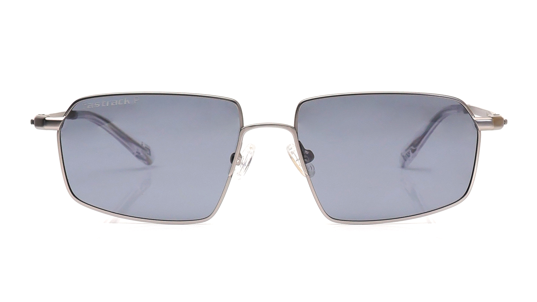 Image 1 of Grey Rectangle Sunglasses for Men from Fastrack Available at Titan Eye+