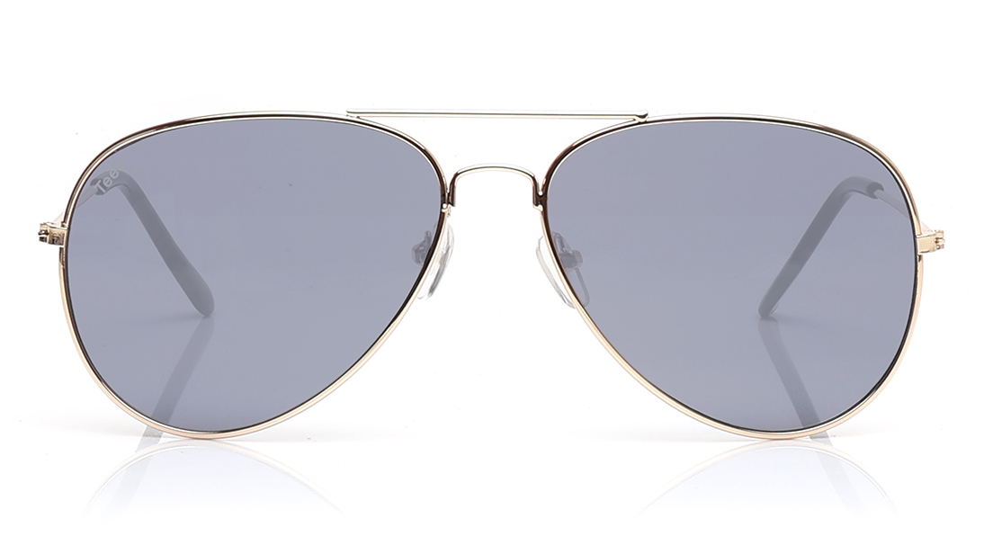 Image 1 of Black Aviator Sunglasses for Men and Women from Tees By Fastrack Available at Titan Eye+