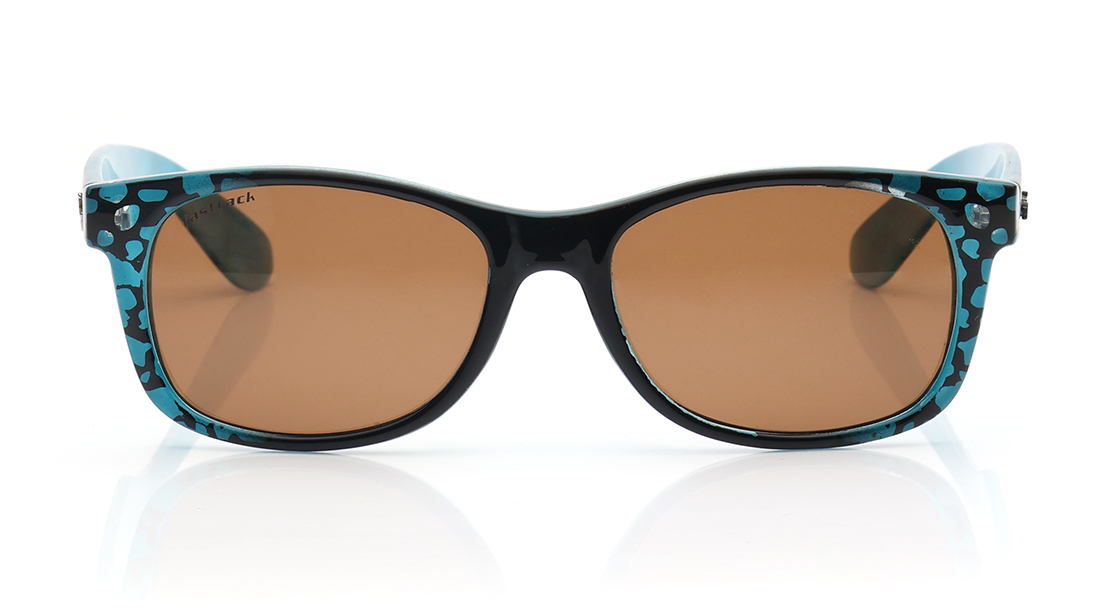 Image 1 of Smoke Rectangle Polarized Sunglasses for Men and Women from Fastrack Available at Titan Eye+