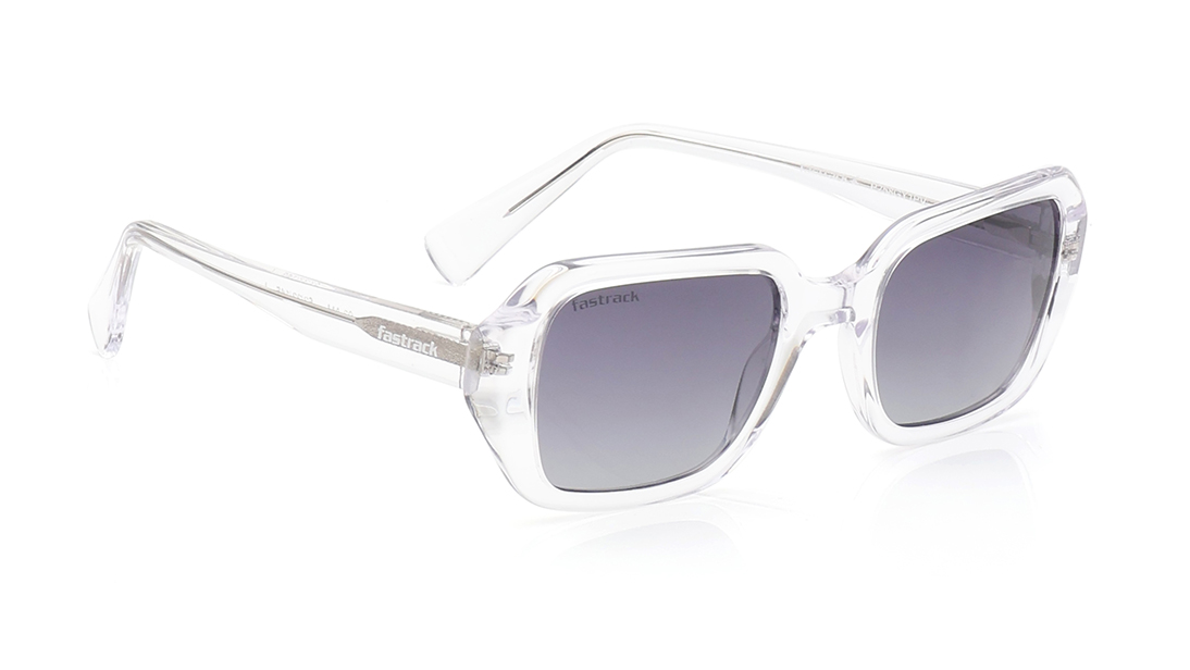 Smoke Geometric Polarized Sunglasses for Women