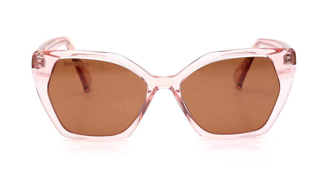 Image 1 of Brown Cateye Polarized Sunglasses for Women from Fastrack Available at Titan Eye+
