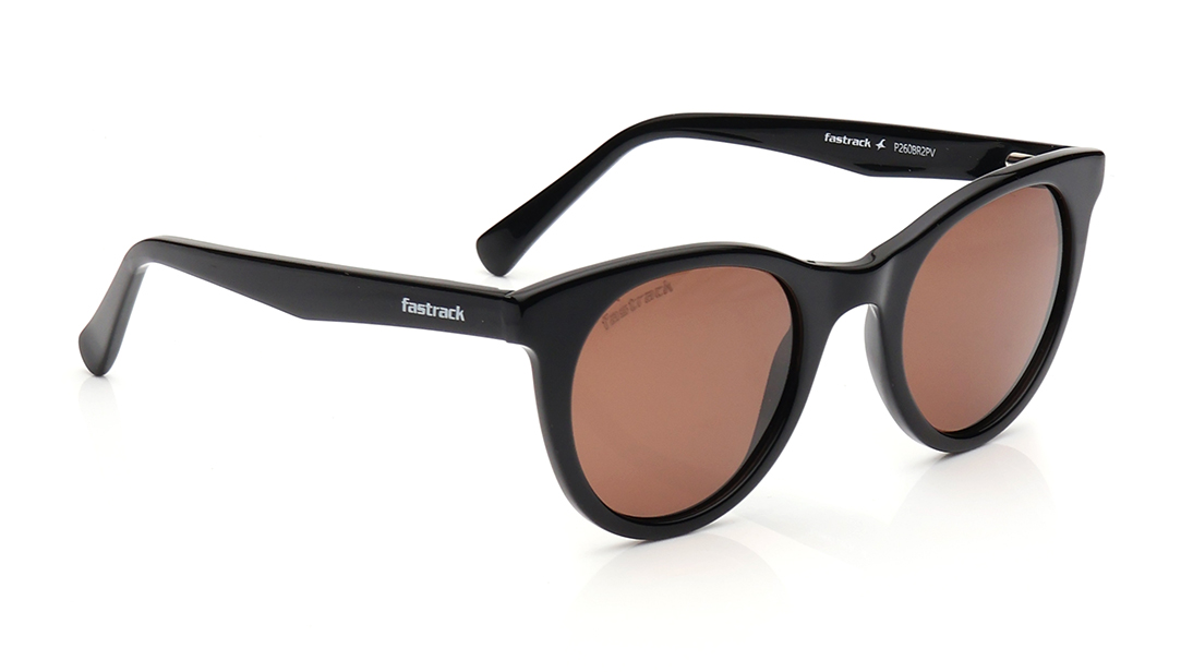 Brown Round Polarized Sunglasses for Women