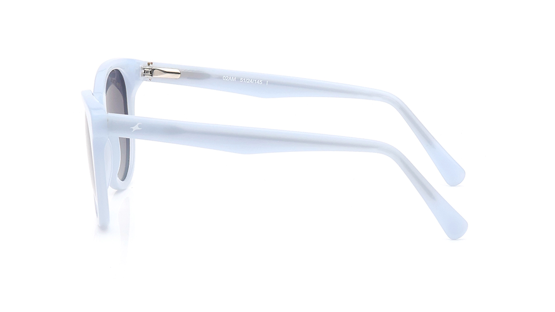 Image 4 of Smoke Round Polarized Sunglasses for Women from Fastrack Available at Titan Eye+