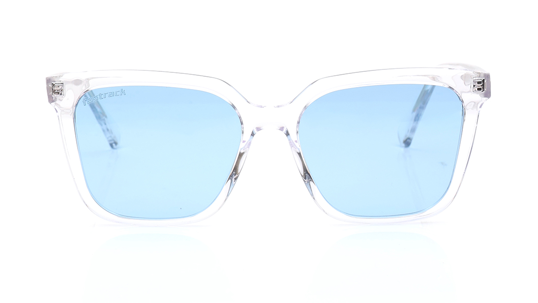 Image 1 of Blue Wayfarer Polarized Sunglasses for Men from Fastrack Available at Titan Eye+