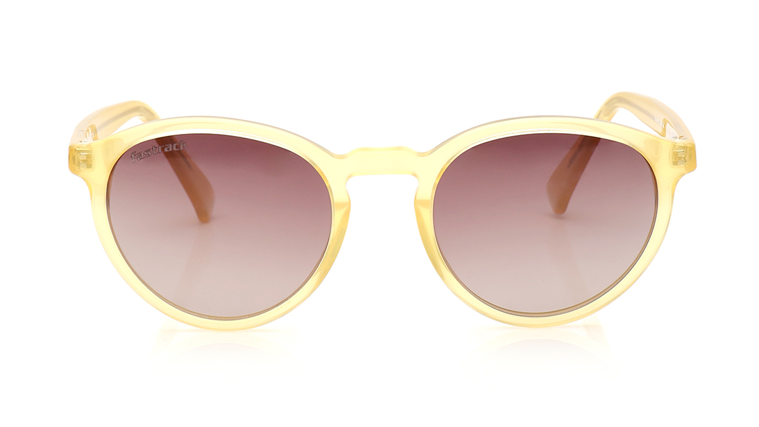 Image 1 of Purple Round Polarized Sunglasses for Men and Women from Fastrack Available at Titan Eye+