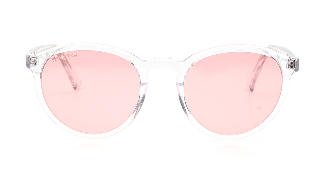 Image 1 of Pink Round Polarized Sunglasses for Men and Women from Fastrack Available at Titan Eye+