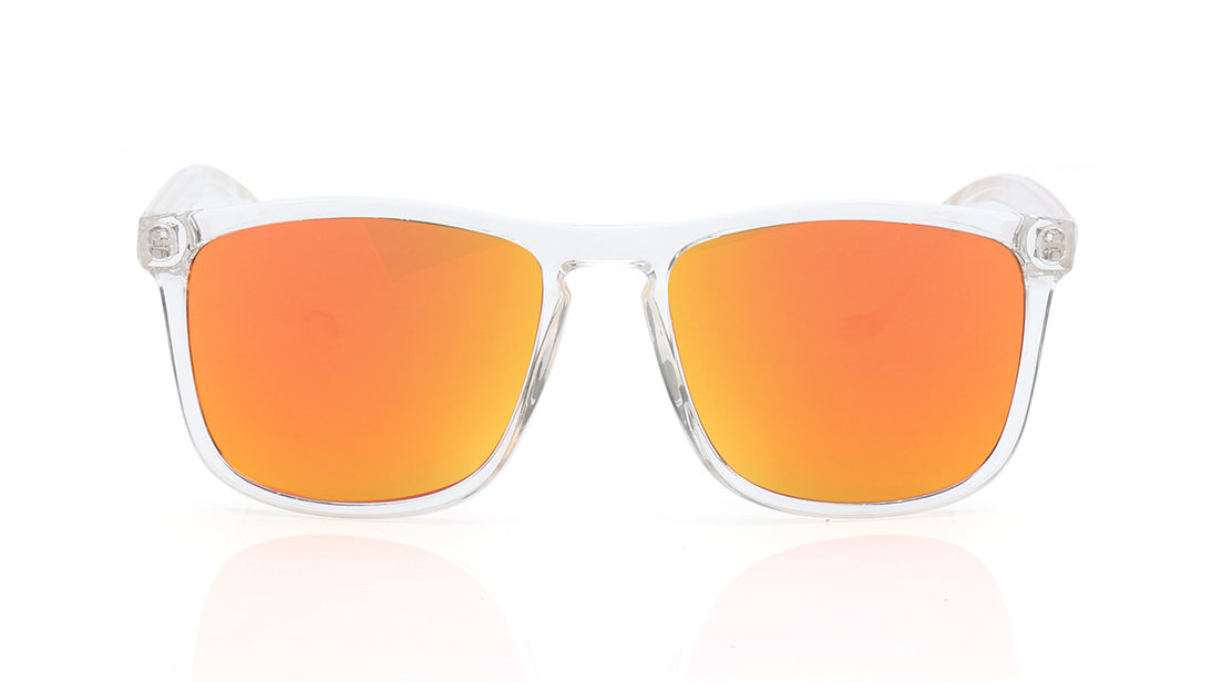 Image 1 of Orange Square Sunglasses for Men from Fastrack Available at Titan Eye+