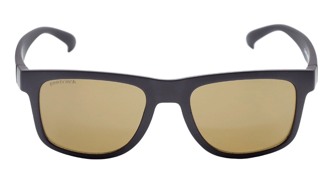 Image 1 of Brown Wayfarer Sunglasses for Men from Fastrack Available at Titan Eye+