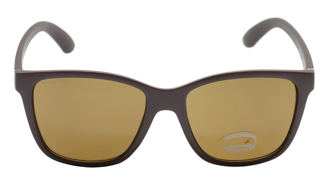Image 1 of Brown Square Sunglasses for Men from Fastrack Available at Titan Eye+