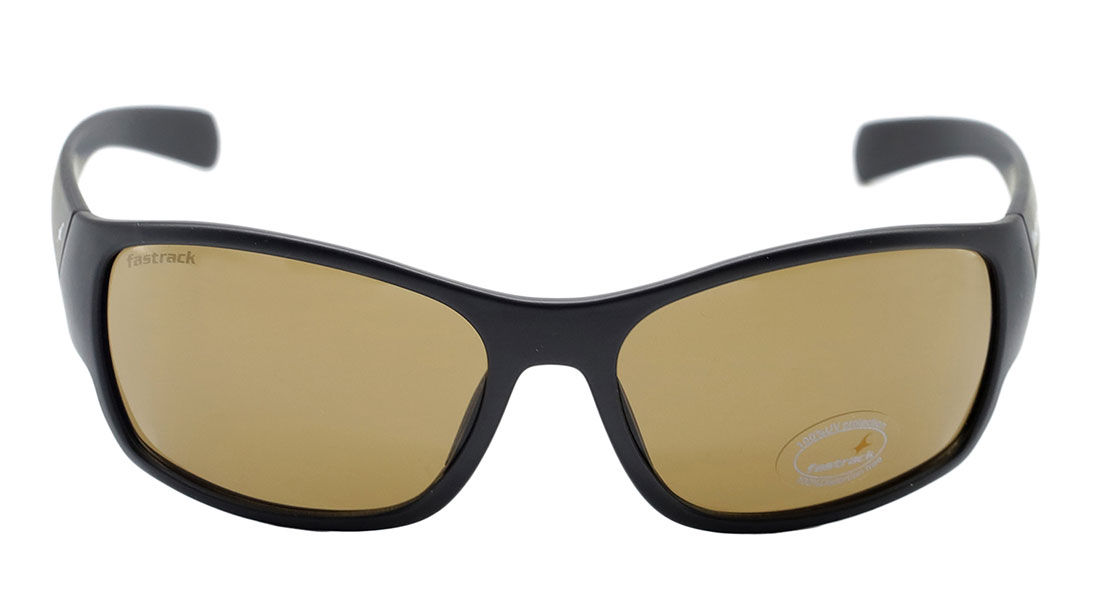Image 1 of Brown Sporty Sunglasses for Men from Fastrack Available at Titan Eye+
