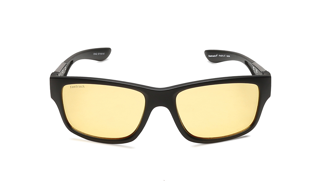 Image 1 of Yellow Square Sunglasses for Men from Fastrack Available at Titan Eye+