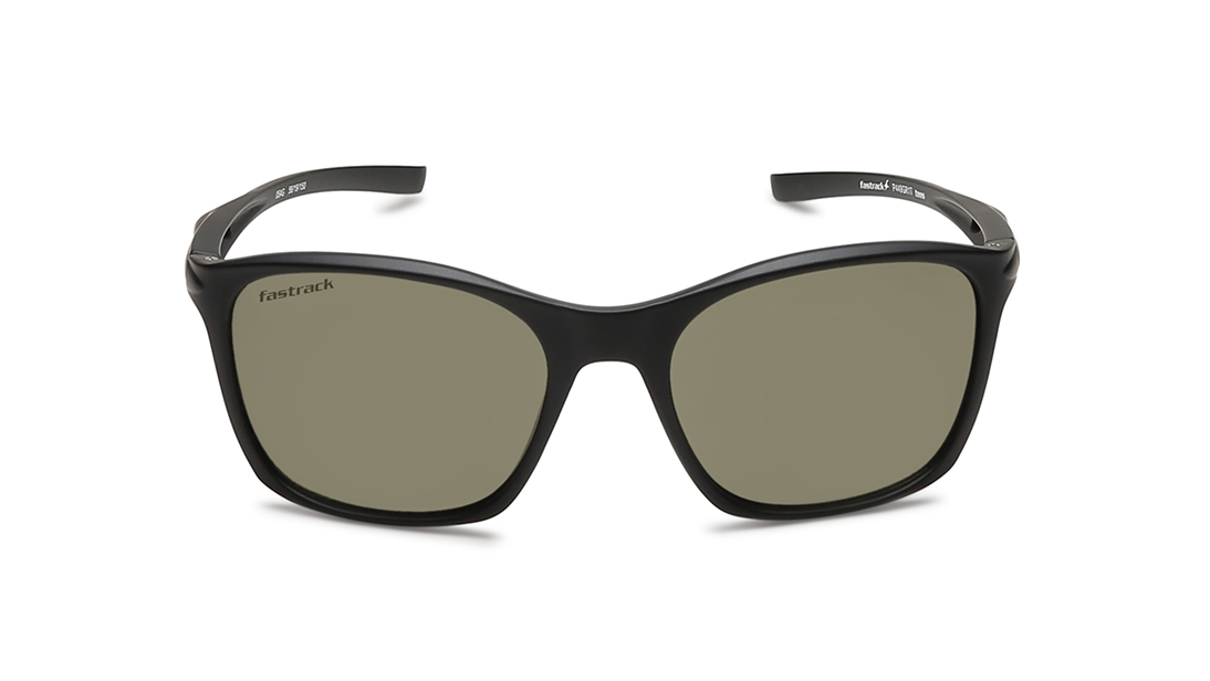 Image 1 of Brown Wayfarer Sunglasses for Men from Fastrack Available at Titan Eye+